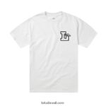 camiseta do letterman branco 48880R160 Lakai