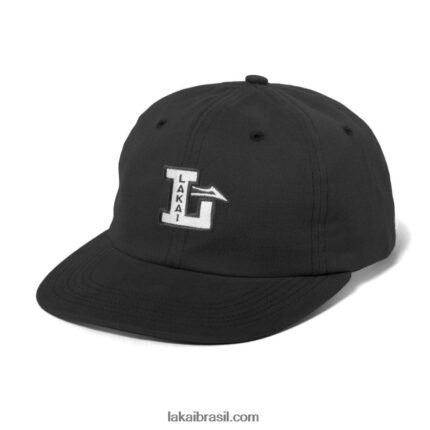 chapéu strapback com 6 painéis letterman preto 48880R153 Lakai