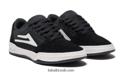 Crianças de Brighton camurça preta/branca 48880R115 Lakai