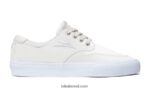 Riley 3 sapatos de skate de couro branco 48880R251 Lakai