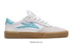 sapatos de skate cambridge branco 48880R198 Lakai