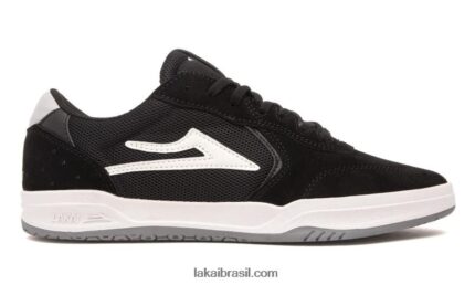 tênis de skate atlântico preto 48880R303 Lakai