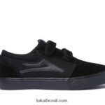 tênis de skate infantil griffin preto 48880R175 Lakai